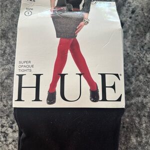 HUE Super Opaque Black Tights